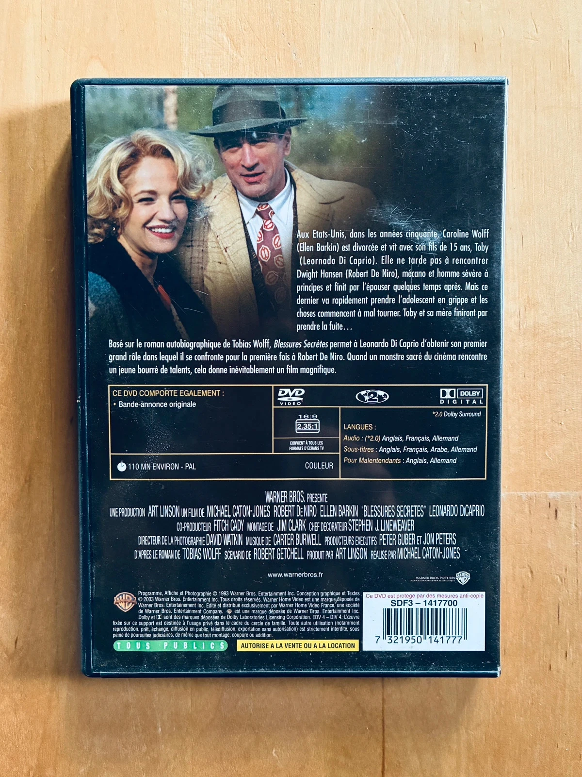 DVD Lesiones Secretas Robert de Niro Leonardo Di Caprio. – photo 3